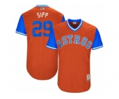 Men's 2017 Little League World Series Astros #29 Tony Sipp Sipp Orange Jersey