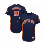 Men's Houston Astros #10 Yuli Gurriel Navy Blue Alternate Flex Base Authentic Collection 2019 World Series Bound Baseball Jersey