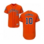 Men's Houston Astros #10 Yuli Gurriel Orange Alternate Flex Base Authentic Collection 2019 World Series Bound Baseball Jersey