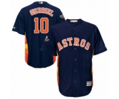 Men's Houston Astros #10 Yuli Gurriel Replica Navy Blue Alternate Cool Base 2019 World Series Bound Baseball Jersey