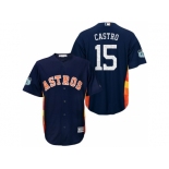 Men's Houston Astros #15 Jason Castro 2017 Spring Training Cool Base Stitched MLB Jersey