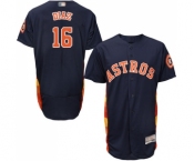 Men's Houston Astros #16 Aledmys Diaz Navy Blue Alternate Flex Base Authentic Collection Baseball Jersey