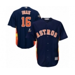 Men's Houston Astros #16 Aledmys Diaz Replica Navy Blue Alternate Cool Base 2019 World Series Bound Baseball Jersey