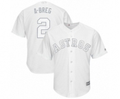 Men's Houston Astros #2 Alex Bregman A-Breg Authentic White 2019 Players Weekend Baseball Jersey