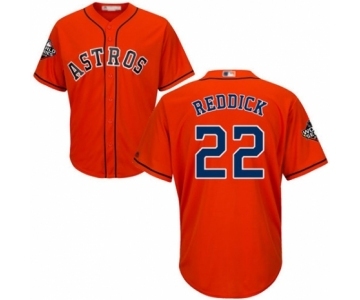 Men's Houston Astros #22 Josh Reddick Replica Orange Alternate Cool Base 2019 World Series Bound Baseball Jersey