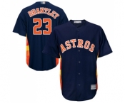 Men's Houston Astros #23 Michael Brantley Replica Navy Blue Alternate Cool Base Baseball Jersey