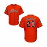 Men's Houston Astros #23 Michael Brantley Replica Orange Alternate Cool Base 2019 World Series Bound Baseball Jersey