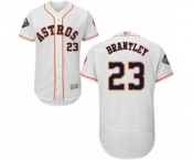 Men's Houston Astros #23 Michael Brantley White Home Flex Base Authentic Collection 2019 World Series Bound Baseball Jersey