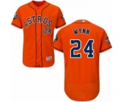 Men's Houston Astros #24 Jimmy Wynn Orange Alternate Flex Base Authentic Collection 2019 World Series Bound Baseball Jersey