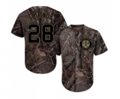 Men's Houston Astros #28 Robinson Chirinos Authentic Camo Realtree Collection Flex Base Baseball Jersey