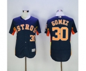 Men's Houston Astros #30 Carlos Gomez Majestic Navy Blue Flexbase Authentic Collection Player Jersey