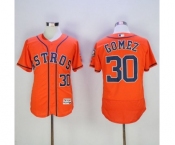 Men's Houston Astros #30 Carlos Gomez Majestic Orange Flexbase Authentic Collection Player Jersey