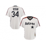 Men's Houston Astros #34 Nolan Ryan Majestic White Home Cool Base Cooperstown Collection Jersey