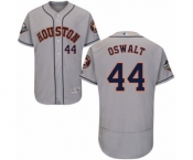 Men's Houston Astros #44 Roy Oswalt Grey Road Flex Base Authentic Collection 2019 World Series Bound Baseball Jersey