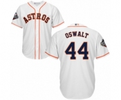 Men's Houston Astros #44 Roy Oswalt Replica White Home Cool Base 2019 World Series Bound Baseball Jersey