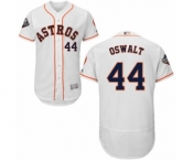 Men's Houston Astros #44 Roy Oswalt White Home Flex Base Authentic Collection 2019 World Series Bound Baseball Jersey