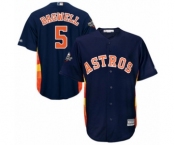 Men's Houston Astros #5 Jeff Bagwell Replica Navy Blue Alternate Cool Base 2019 World Series Bound Baseball Jersey