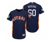 Men's Houston Astros #50 Dallas Keuchel 2017 Spring Training Flex Base Authentic Collection Stitched Baseball Jersey