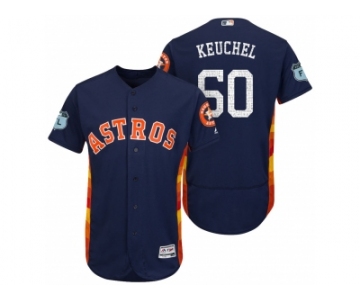 Men's Houston Astros #50 Dallas Keuchel 2017 Spring Training Flex Base Authentic Collection Stitched Baseball Jersey