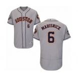 Men's Houston Astros #6 Jake Marisnick Grey Road Flex Base Authentic Collection 2019 World Series Bound Baseball Jersey