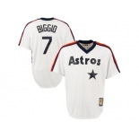 Men's Houston Astros #7 Craig Biggio Majestic White Home Cool Base Cooperstown Collection Jersey