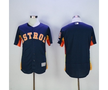 Men's Houston Astros Blank Majestic Navy Blue Flexbase Authentic Collection Team Jersey