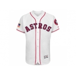 Men's Houston Astros Blank White Stitched 2016 Fashion Stars & Stripes Flex Base Baseball Jersey