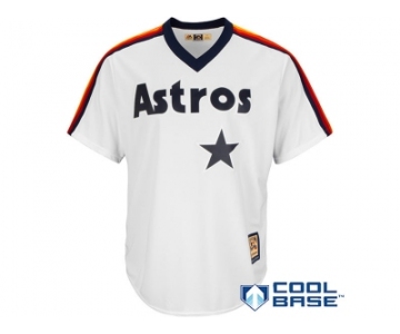 Men's Houston Astros Majestic White Home Cooperstown Cool Base Jersey