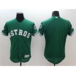 Men's Houston Astros blank Majestic Green Celtic Flexbase Authentic Collection Jersey