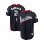 Men's Majestic Houston Astros #2 Alex Bregman Game Navy Blue American League 2018 MLB All-Star MLB Jersey