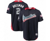 Men's Majestic Houston Astros #2 Alex Bregman Game Navy Blue American League 2018 MLB All-Star MLB Jersey