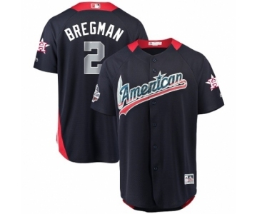 Men's Majestic Houston Astros #2 Alex Bregman Game Navy Blue American League 2018 MLB All-Star MLB Jersey