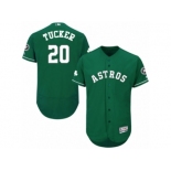 Men's Majestic Houston Astros #20 Preston Tucker Green Celtic Flexbase Authentic Collection MLB Jersey