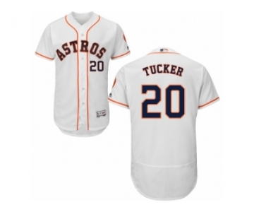 Men's Majestic Houston Astros #20 Preston Tucker White Flexbase Authentic Collection MLB Jersey