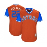 Men's Majestic Houston Astros #22 Josh Reddick  Red Dawg Authentic Orange 2017 Players Weekend MLB Jersey