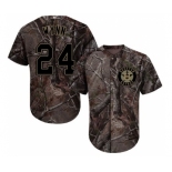 Men's Majestic Houston Astros #24 Jimmy Wynn Authentic Camo Realtree Collection Flex Base MLB Jersey