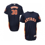 Men's Majestic Houston Astros #30 Hector Rondon Navy Blue Alternate Flex Base Authentic Collection MLB Jersey