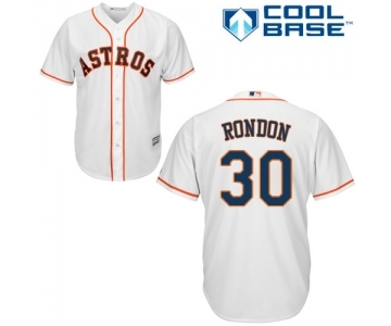 Men's Majestic Houston Astros #30 Hector Rondon Replica White Home Cool Base MLB Jersey