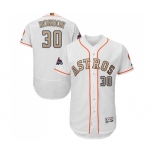 Men's Majestic Houston Astros #30 Hector Rondon White 2018 Gold Program Flex Base Authentic Collection MLB Jersey