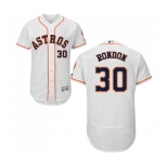 Men's Majestic Houston Astros #30 Hector Rondon White Home Flex Base Authentic Collection MLB Jersey