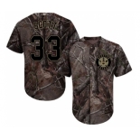 Men's Majestic Houston Astros #33 Mike Scott Authentic Camo Realtree Collection Flex Base MLB Jersey