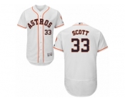 Men's Majestic Houston Astros #33 Mike Scott White Flexbase Authentic Collection MLB Jersey