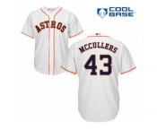 Men's Majestic Houston Astros #43 Lance McCullers Authentic White Home Cool Base MLB Jersey