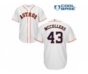 Men's Majestic Houston Astros #43 Lance McCullers Authentic White Home Cool Base MLB Jersey