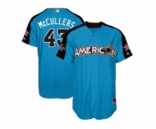 Men's Majestic Houston Astros #43 Lance McCullers Replica Blue American League 2017 MLB All-Star MLB Jersey