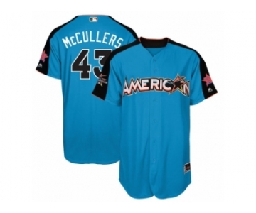 Men's Majestic Houston Astros #43 Lance McCullers Replica Blue American League 2017 MLB All-Star MLB Jersey