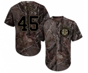 Men's Majestic Houston Astros #45 Carlos Lee Authentic Camo Realtree Collection Flex Base MLB Jersey