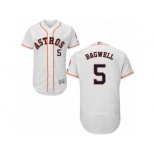 Men's Majestic Houston Astros #5 Jeff Bagwell White Flexbase Authentic Collection MLB Jersey