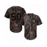 Men's Majestic Houston Astros #50 Charlie Morton Authentic Camo Realtree Collection Flex Base MLB Jersey