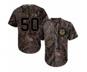 Men's Majestic Houston Astros #50 Charlie Morton Authentic Camo Realtree Collection Flex Base MLB Jersey